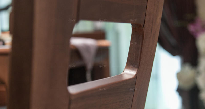 现代实木风格中式餐椅（样品特惠）的家具详细介绍