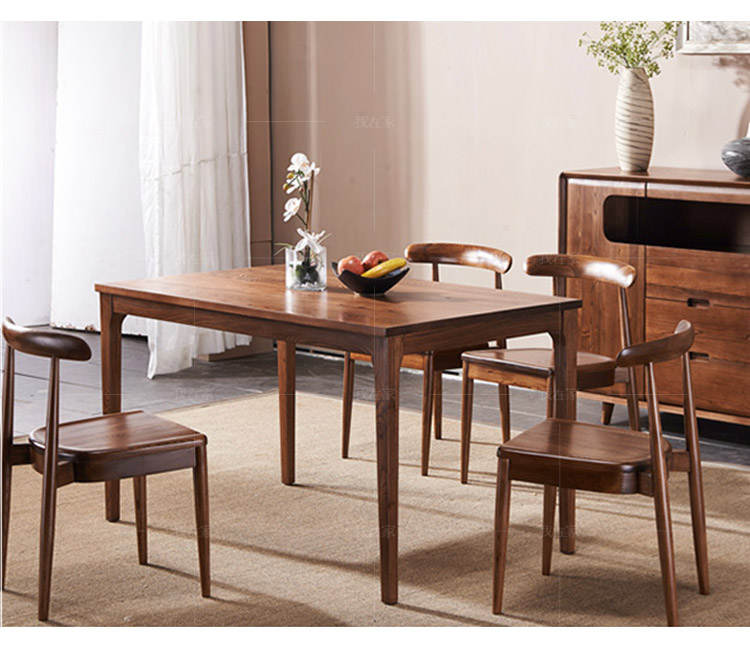 原木北欧风格景云餐桌（样品特惠）的家具详细介绍
