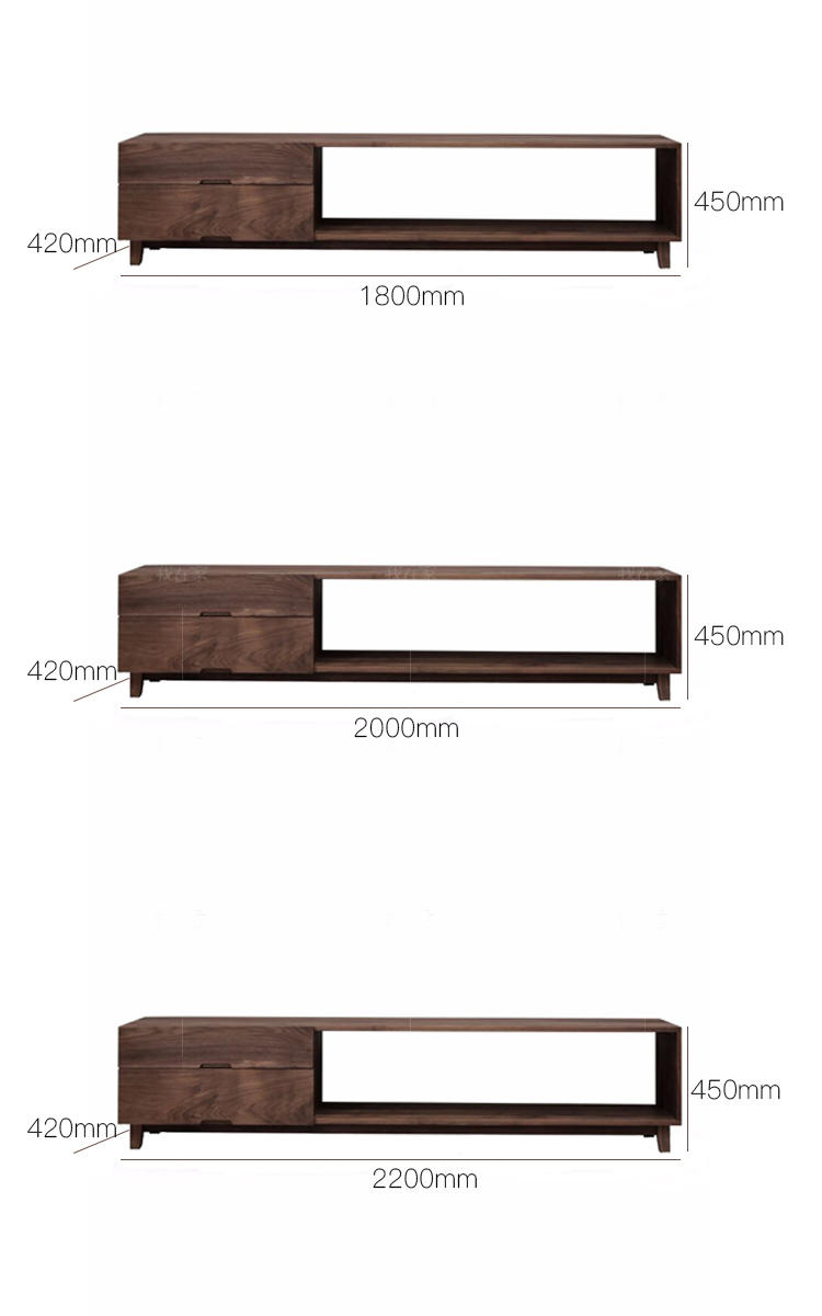 现代北欧风格北欧极简空灵电视柜的家具详细介绍