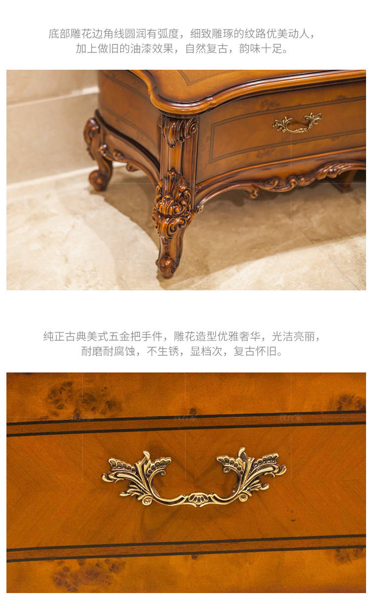 古典欧式风格马克斯电视柜的家具详细介绍