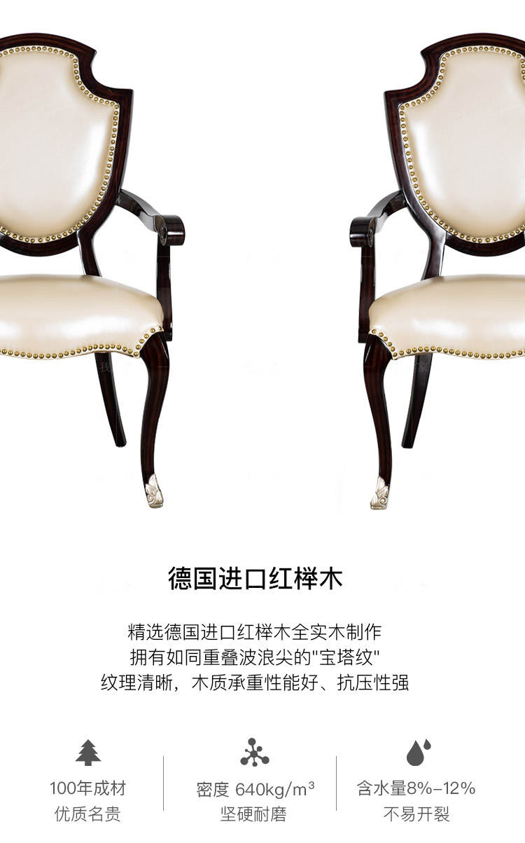 新古典法式风格波特兰餐椅（样品特惠）的家具详细介绍
