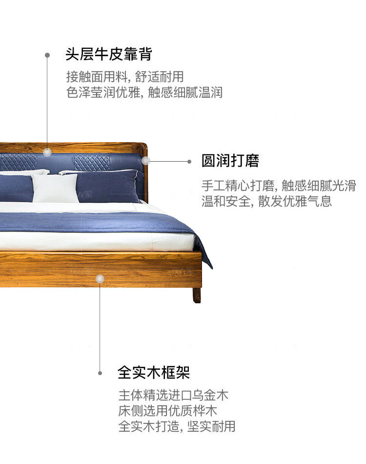 现代实木风格倚窗双人床（样品特惠）的家具详细介绍