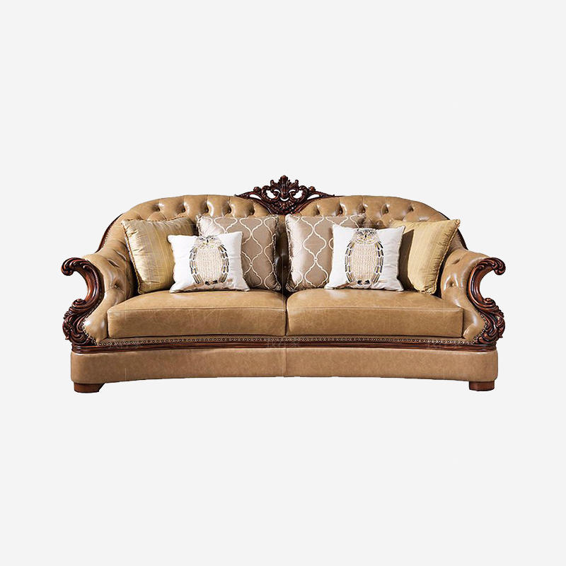 古典欧式风格圣乔治真皮沙发