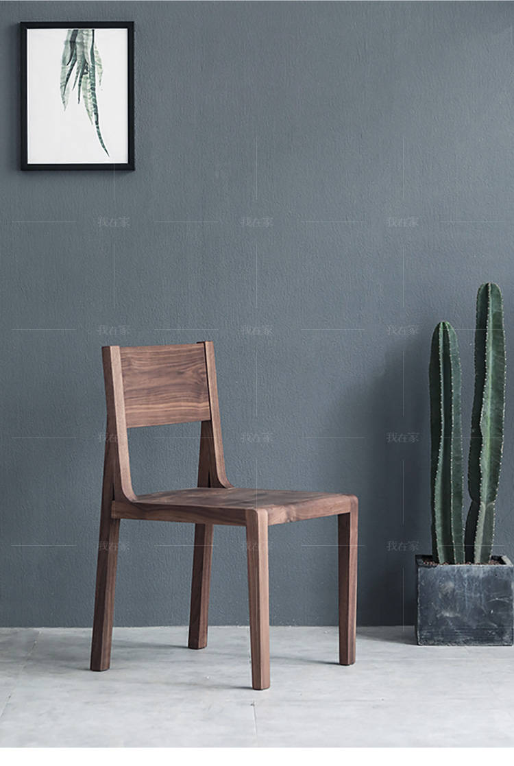 原木北欧风格餐椅*2把（样品特惠）的家具详细介绍