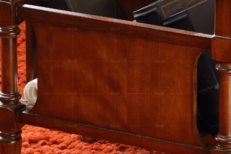 传统美式风格进口黄杨实木书报架的家具详细介绍