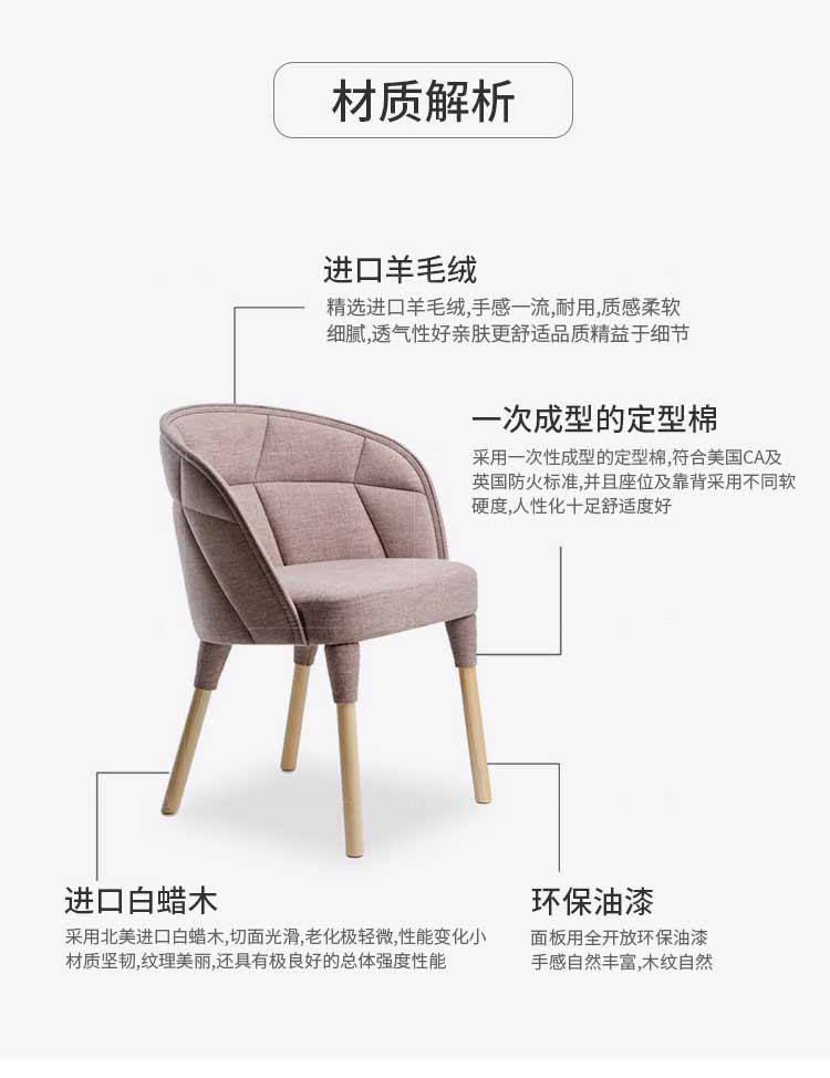 色彩北欧风格围椅（样品特惠）的家具详细介绍
