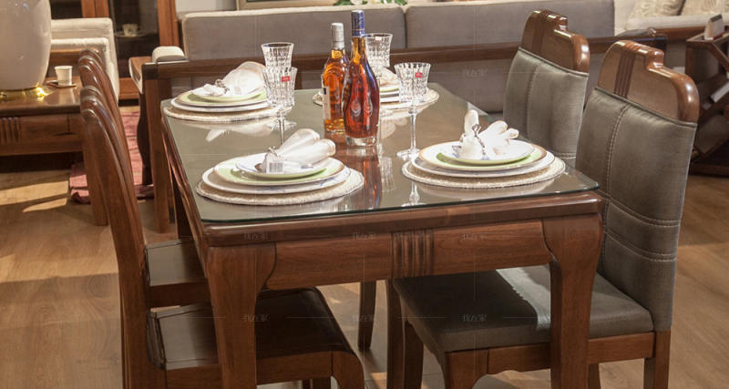 中式实木风格兰亭实木餐桌的家具详细介绍