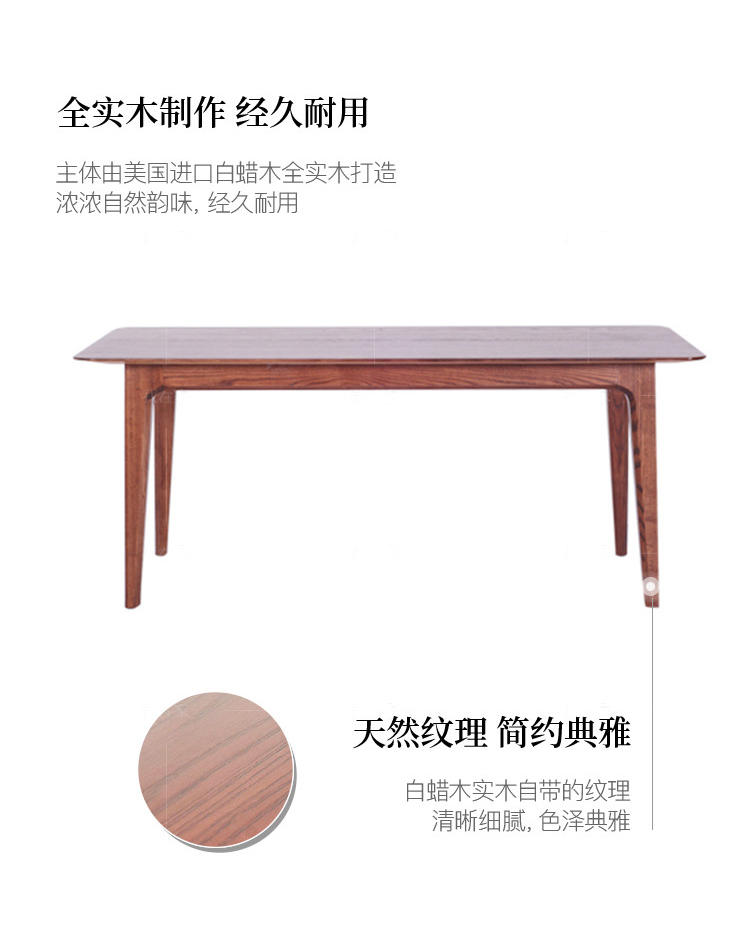 新中式风格木筵餐桌（样品特惠）的家具详细介绍