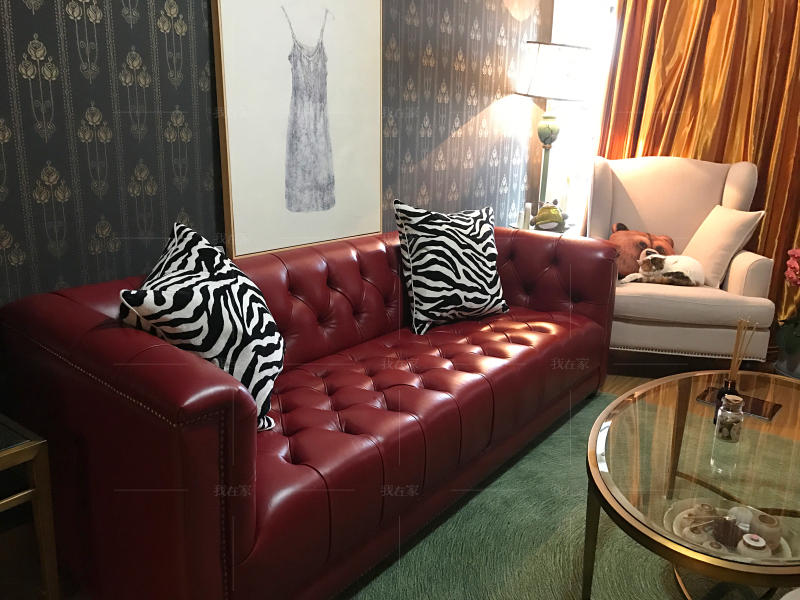 轻奢美式风格现代美式休闲皮艺沙发的家具详细介绍