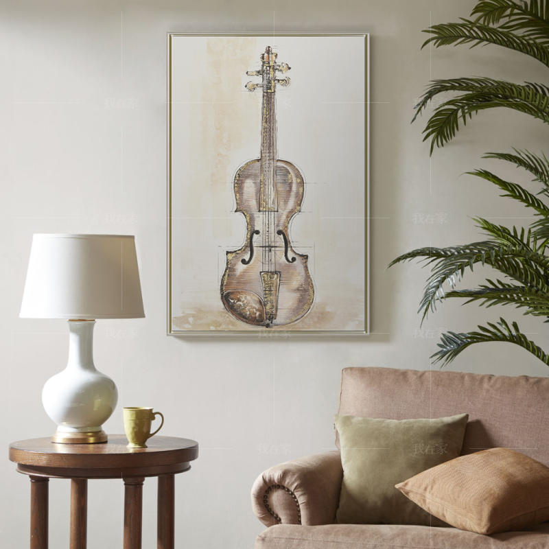 绘美映画系列复古小提琴装饰画