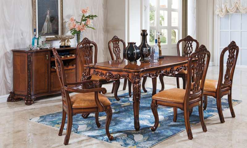 古典欧式风格马克斯餐桌的家具详细介绍