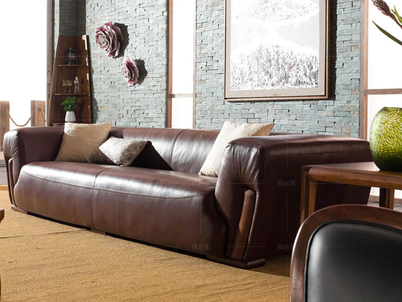 现代北欧风格北欧风加厚真皮沙发的家具详细介绍