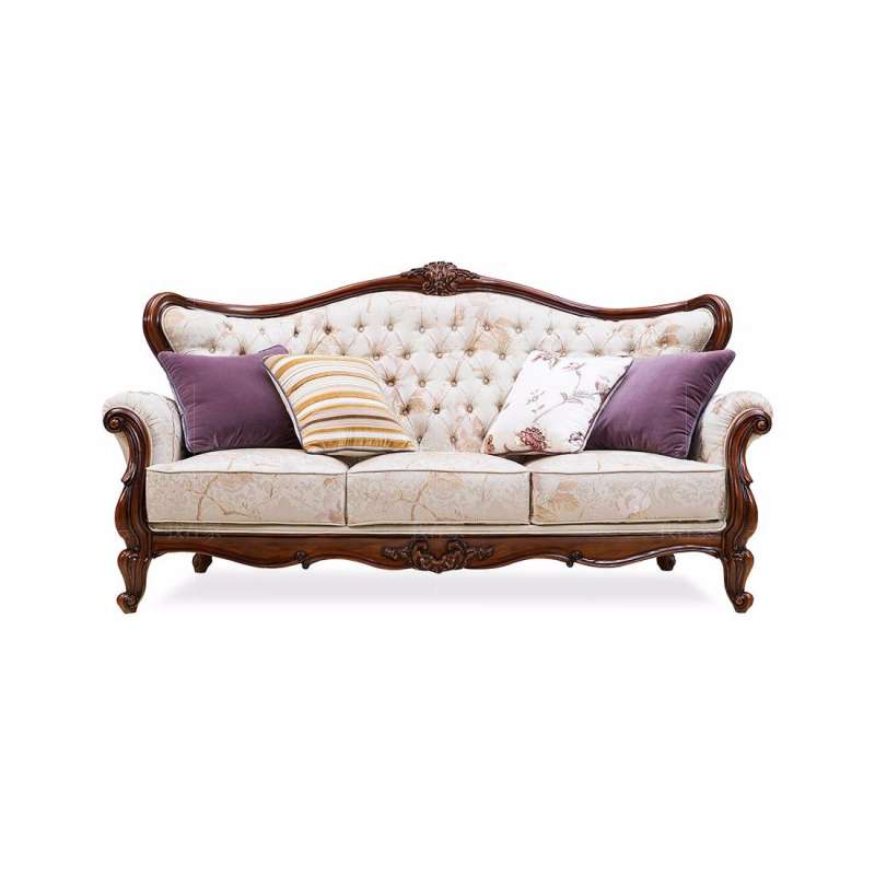 古典美式风格美式奢华古典布艺沙发
