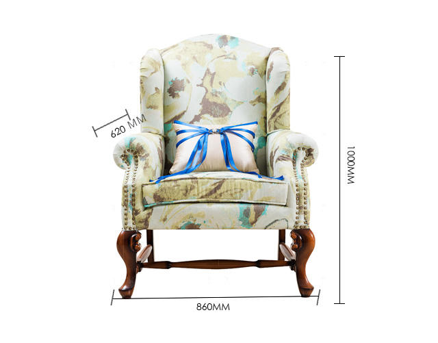 古典美式风格美式古典布艺休闲椅的家具详细介绍