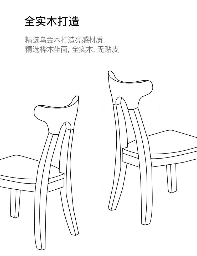 现代实木风格倚窗儿童餐椅的家具详细介绍