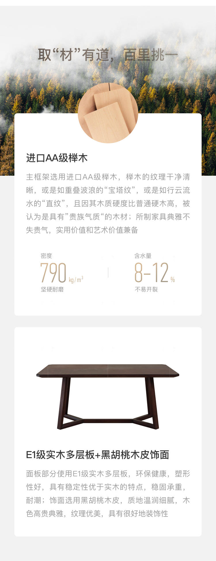 中式轻奢风格源溯餐桌的家具详细介绍