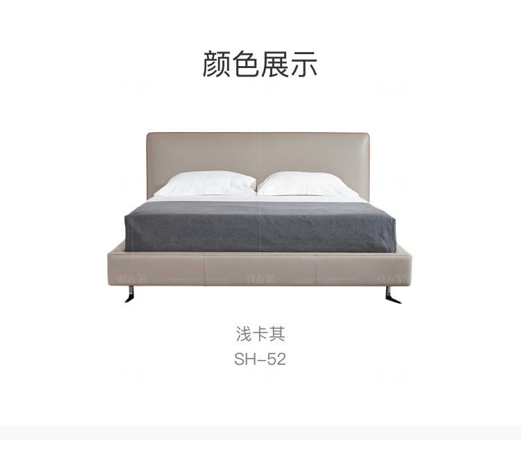 意式极简风格宜蕾双人床的家具详细介绍