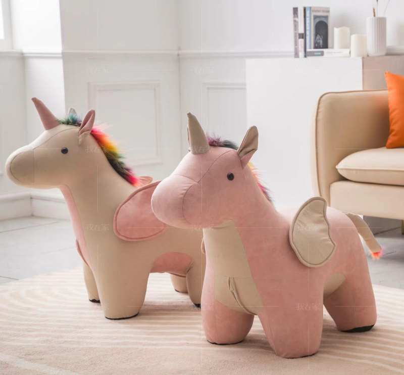 北欧儿童风格独角兽动物凳的家具详细介绍
