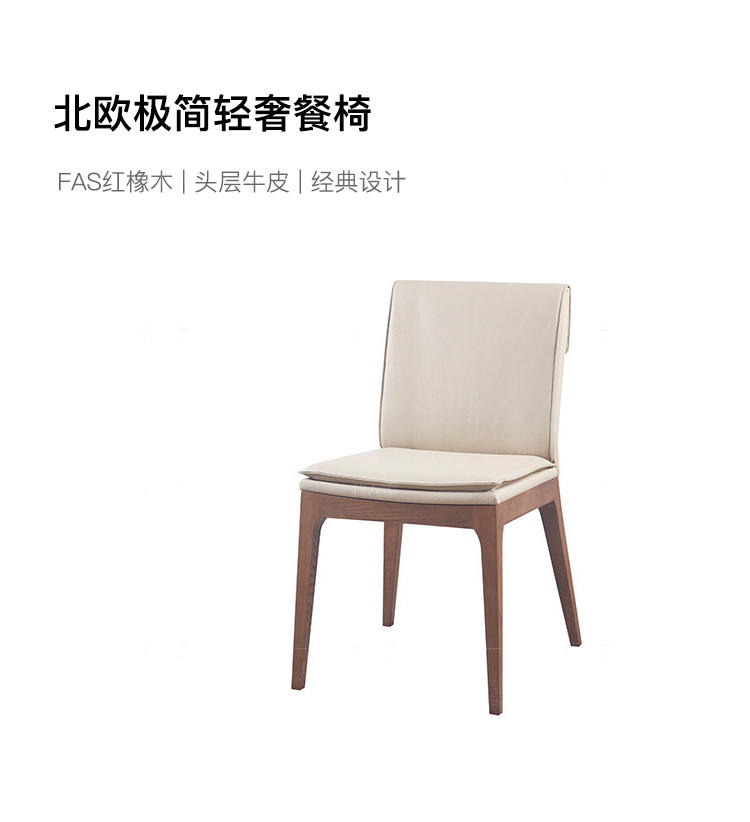 原木北欧风格清都餐椅（样品特惠）的家具详细介绍