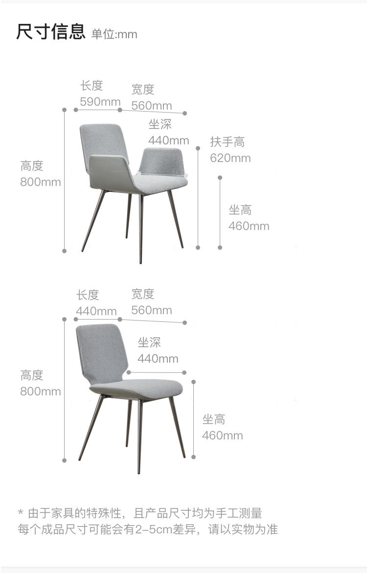 意式极简风格方凌餐椅的家具详细介绍