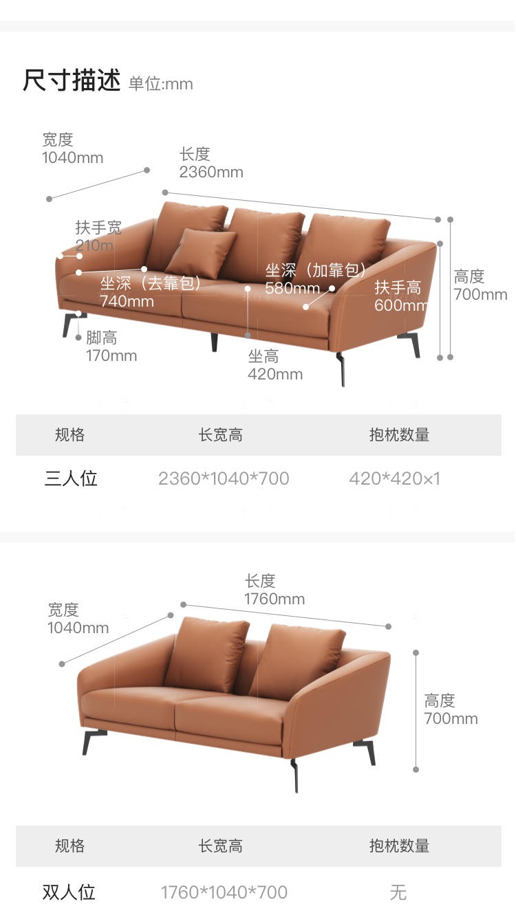 意式极简风格高迪沙发的家具详细介绍
