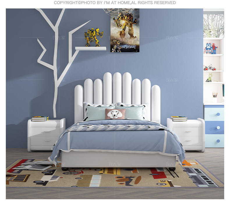 现代儿童风格手指儿童床的家具详细介绍