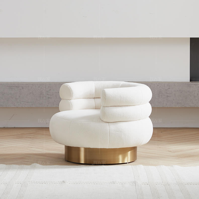 轻奢美式风格羊羔休闲椅（样品特惠）的家具详细介绍