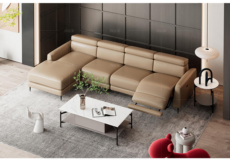 现代简约风格雅斯特真皮功能沙发的家具详细介绍