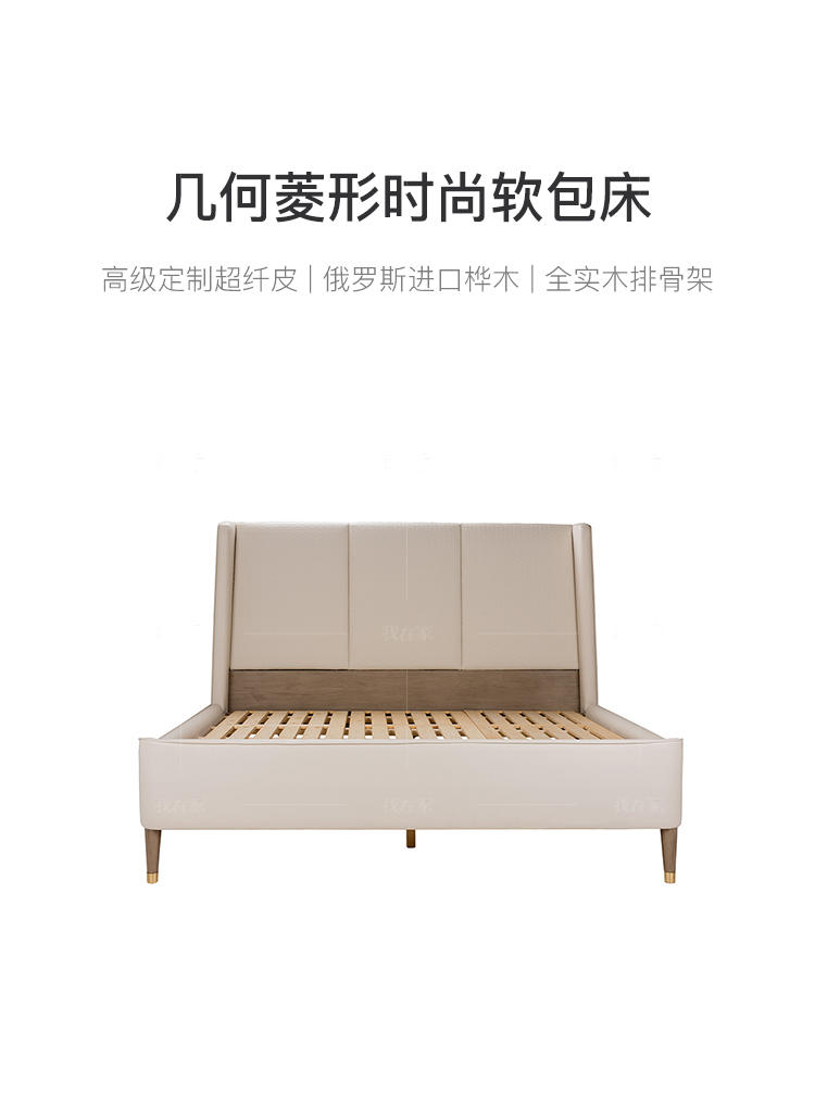 现代美式风格波兰特双人床的家具详细介绍