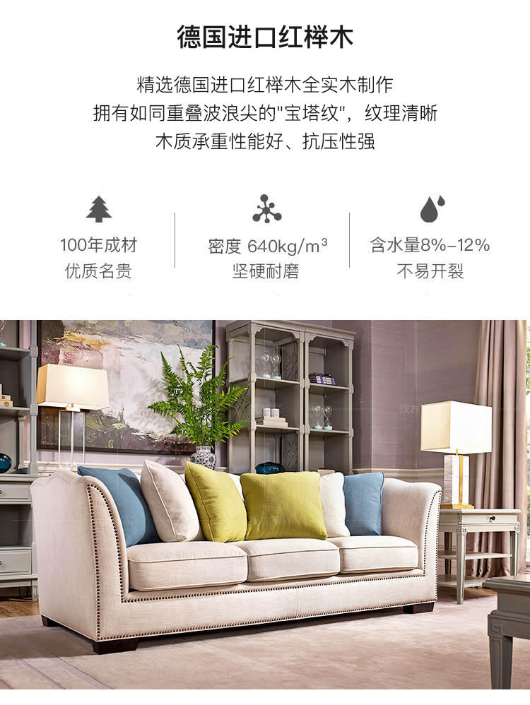 现代美式风格凯蒂斯沙发的家具详细介绍