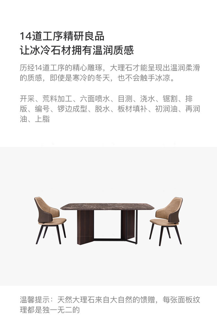 现代简约风格普利亚餐桌的家具详细介绍