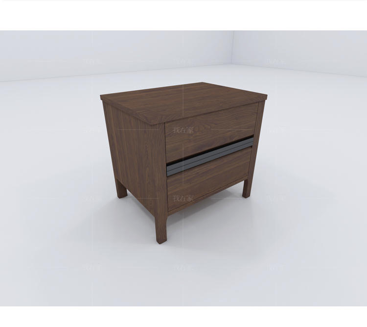 现代实木风格明月床头柜的家具详细介绍
