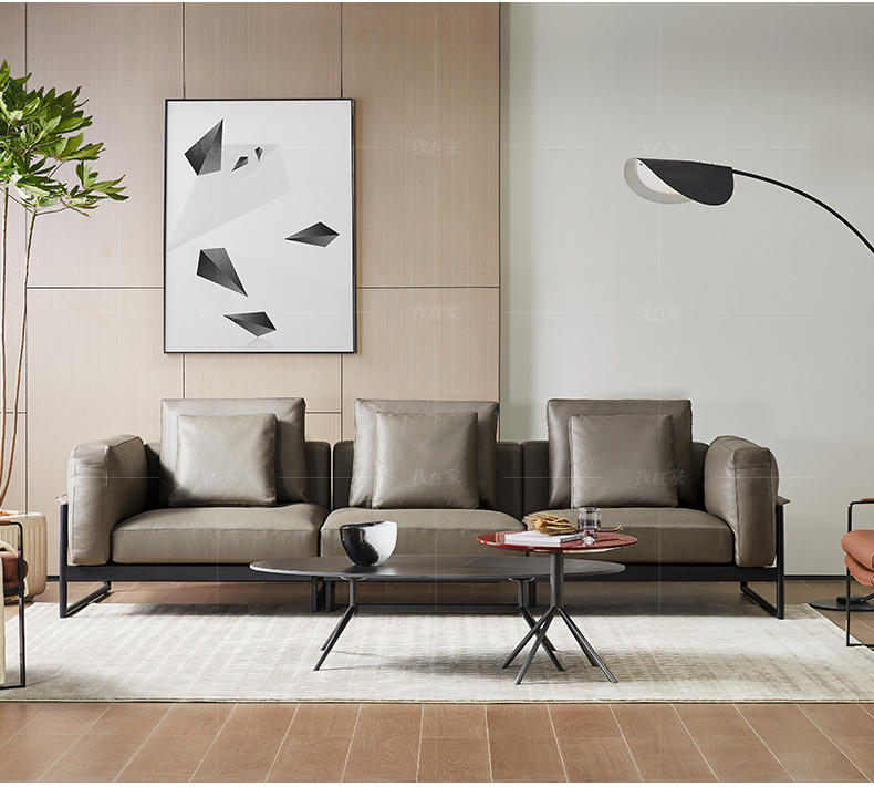 意式极简风格博洛真皮沙发的家具详细介绍