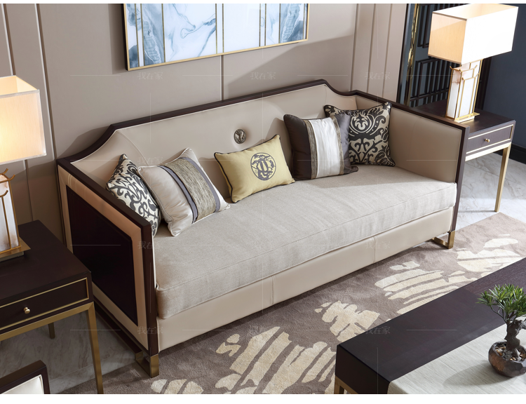 中式轻奢风格源溯沙发的家具详细介绍