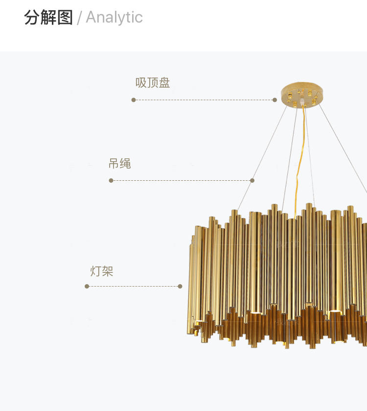 Luxary Lighting系列轻奢风金属客厅吊灯的详细介绍