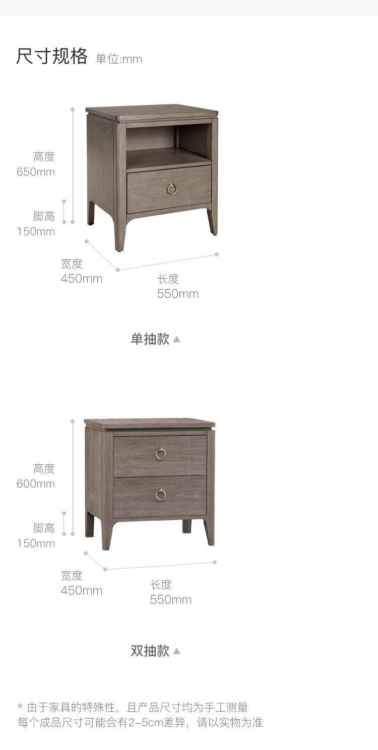 现代美式风格波兰特床头柜的家具详细介绍