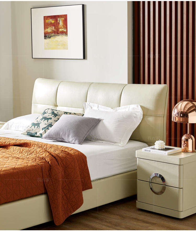 现代简约风格帕比双人床的家具详细介绍
