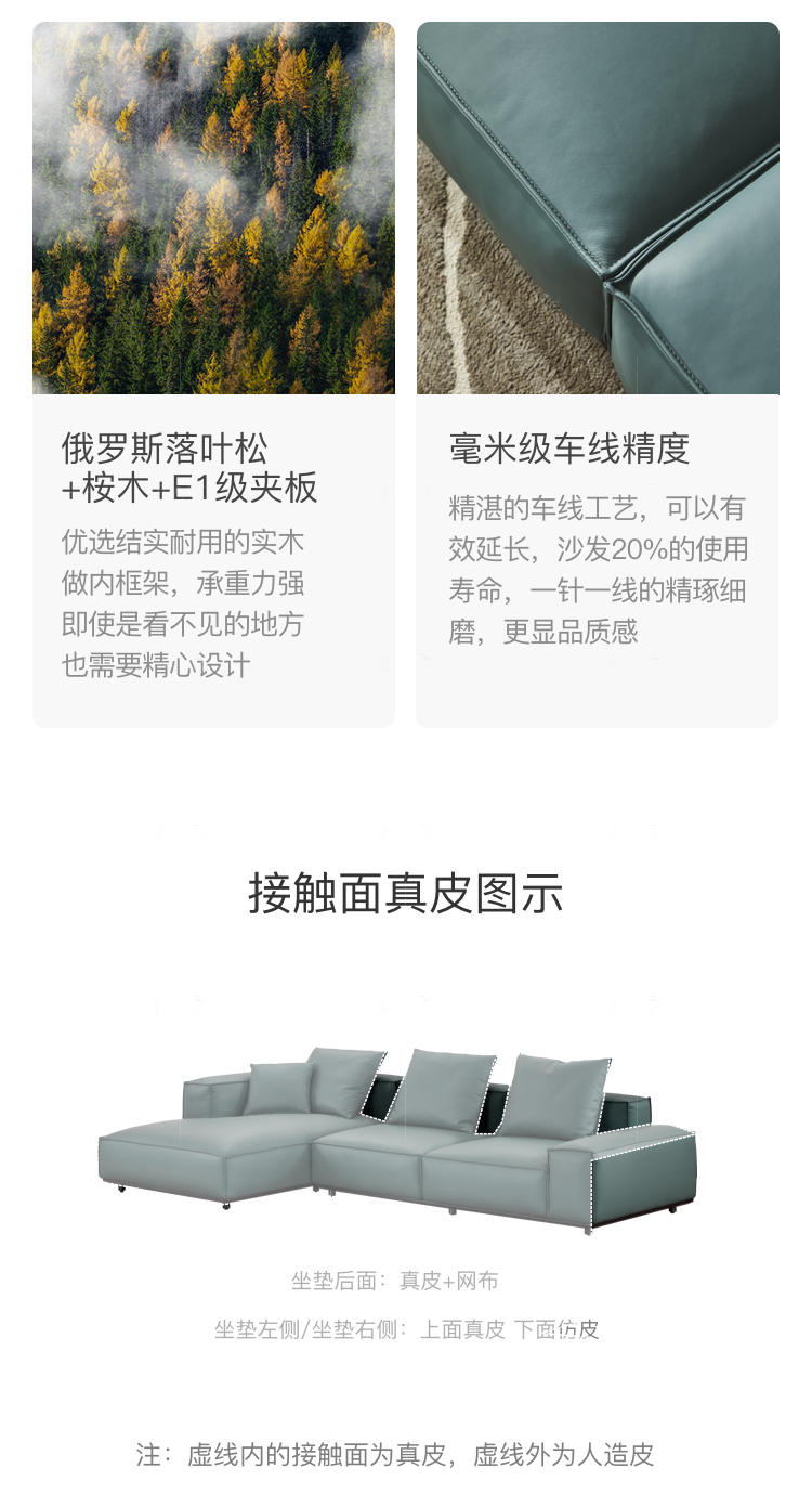 意式极简风格斯里沙发的家具详细介绍