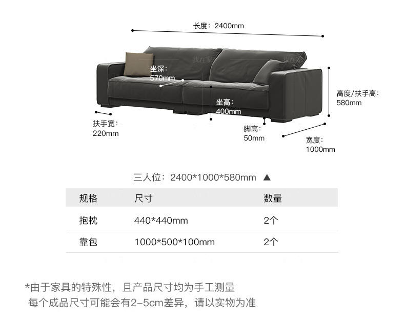 意式极简风格软糖布艺沙发的家具详细介绍