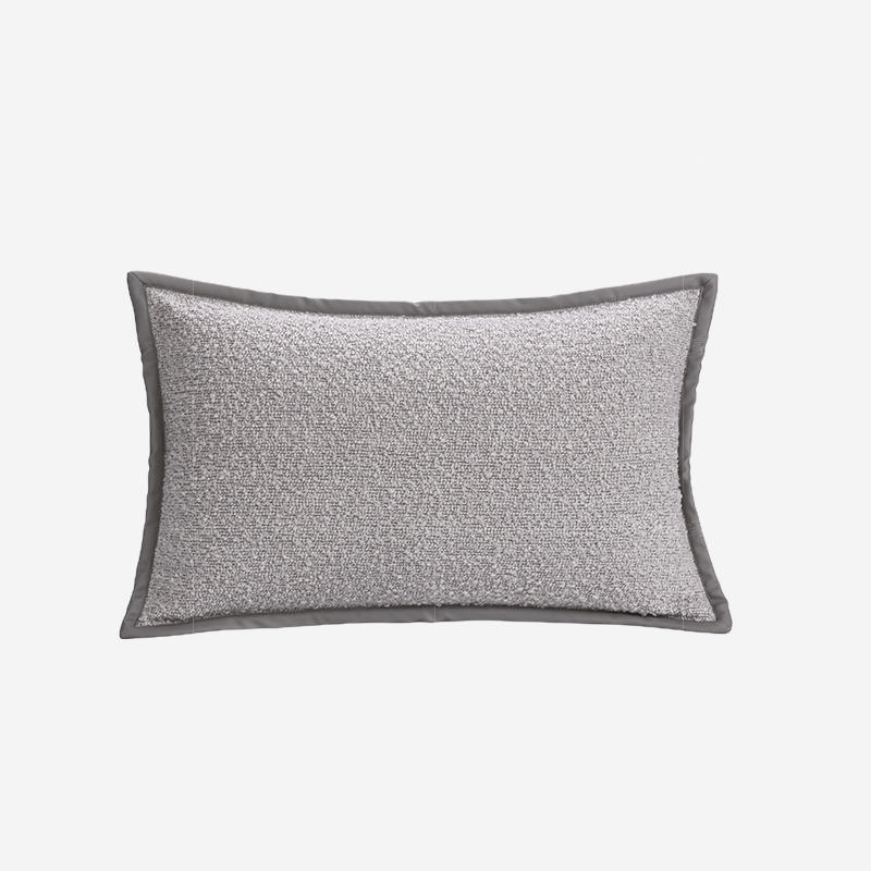 织趣系列棉麻麂皮绒混合腰枕