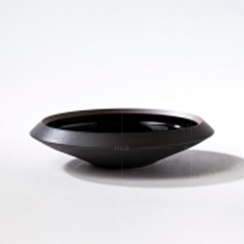 绘美映画系列黑色陶瓷果盘的详细介绍