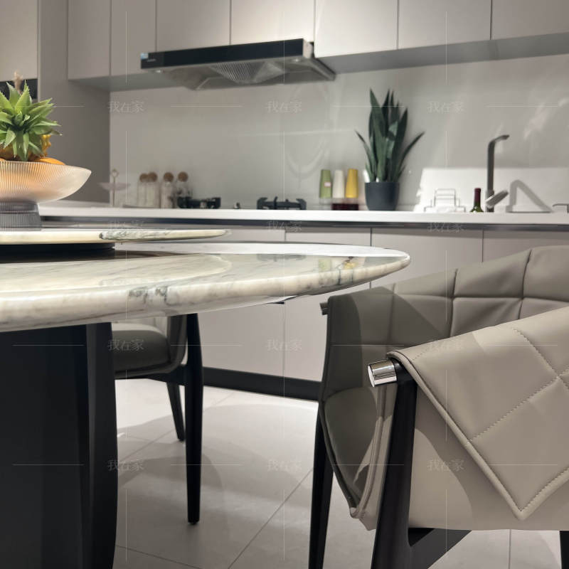 现代简约风格里诺圆餐桌的家具详细介绍