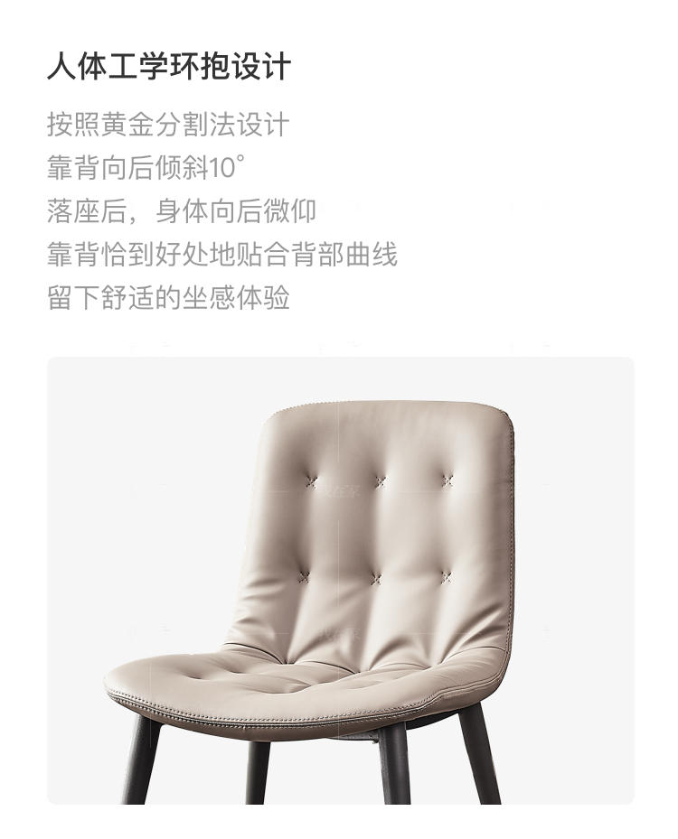 现代简约风格普利亚餐椅（2把）的家具详细介绍