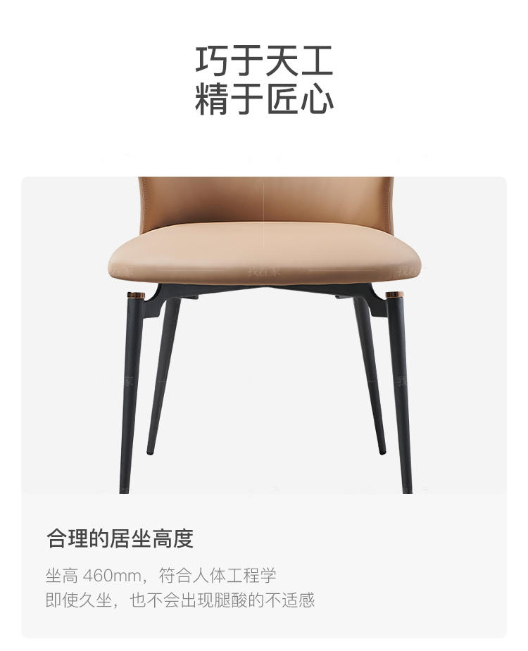 现代简约风格利亚餐椅（2把）的家具详细介绍