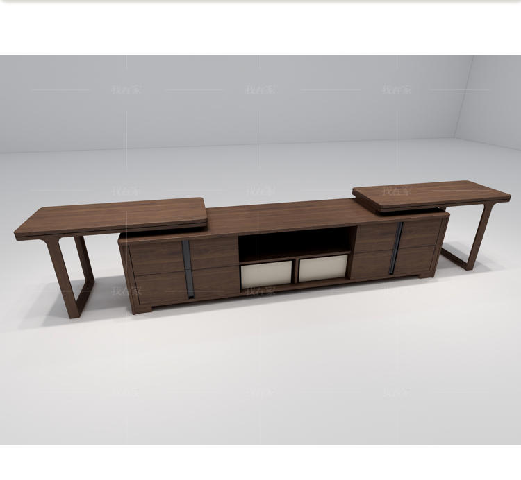 现代实木风格明月电视柜的家具详细介绍